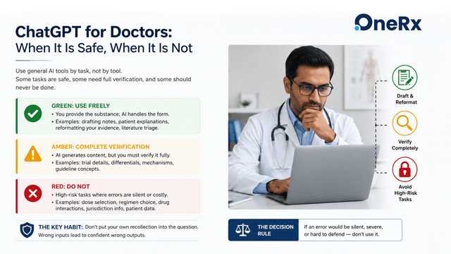 ChatGPT for Doctors: When It Is Safe, When It Is Not