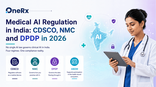 Medical AI Regulation in India: CDSCO, NMC and DPDP in 2026