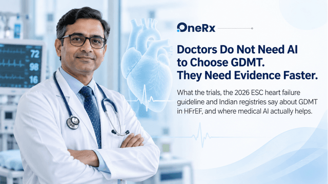 Doctors Do Not Need AI to Choose GDMT. They Need Evidence Faster.